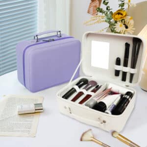 Travel Cosmetic Organizer With Mirror