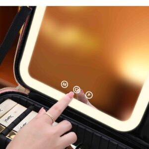 Makeup Organizer Travel Bag with LED Lights