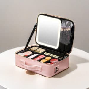 Makeup Organizer Travel Bag with LED Lights